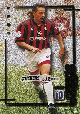Figurina Milan - Roberto Baggio Cards 1999 n. 32 - Panini