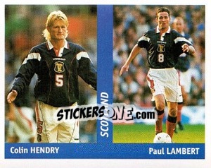 Cromo Colin Hendry / Paul Lambert - World Cup France 98 n. 37 - Ds