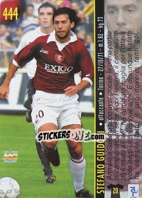 Figurina Capezzuto / Guidoni - Calcio 1999-2000 Etichetta Nera n. 444 - Mundicromo