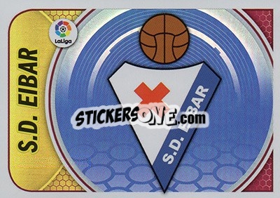 Figurina Escudo SD Eibar (15) - Liga Spagnola 2016-2017 n. 15 - Colecciones ESTE