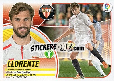 Figurina Fernando Llorente (15) - Liga Spagnola 2016-2017 n. 538 - Colecciones ESTE