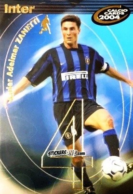 Figurina J. Zanetti - Calcio Cards 2003-2004 n. 61 - Panini
