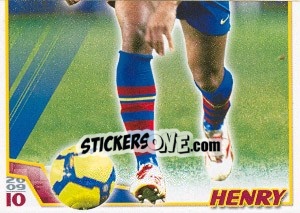 Sticker Тьери Анри - FC Barcelona 2009-2010 n. 111 - Panini