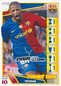 Cromo Яя Туре - FC Barcelona 2009-2010 n. 161 - Panini