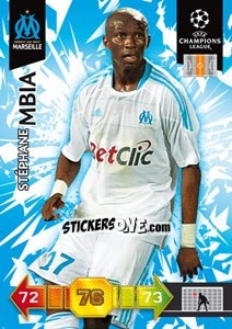 Figurina Stéphane Mbia - UEFA Champions League 2010-2011. Adrenalyn XL n. 180 - Panini