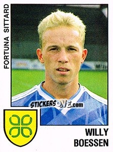 Sticker Willy Boessen - Voetbal 1988-1989 n. 62 - Panini