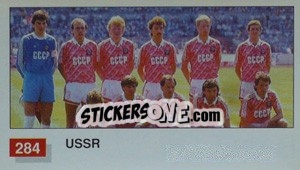 Cromo USSR Team Photo - World Cup Italia 1990 n. 284 - Merlin