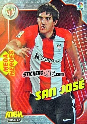 Figurina San José - Liga 2016-2017. Megacracks n. 52 - Panini