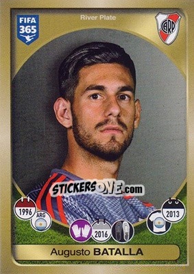 Sticker Augusto Batalla - FIFA 365: 2016-2017 n. 544 - Panini