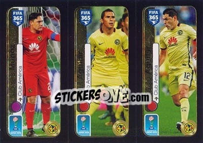 Cromo Moisés Muñoz / Paul Aguilar / Pablo Aguilar - FIFA 365: 2016-2017 n. 660 - Panini