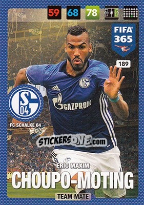 Cromo Eric Maxim Choupo-Moting - FIFA 365: 2016-2017. Adrenalyn XL n. 189 - Panini