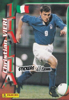 Cromo Christian Vieri - Azzurri ai Mondiali 1998 n. 35 - Panini