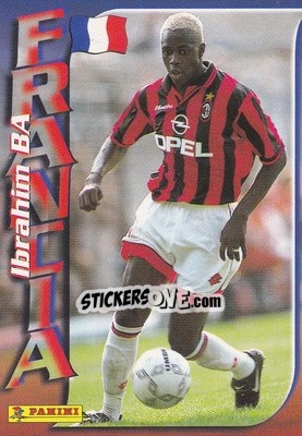 Figurina Ibrahim Ba - Azzurri ai Mondiali 1998 n. 38 - Panini