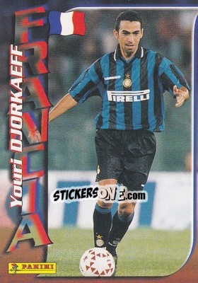 Cromo Youri Djorkaeff - Azzurri ai Mondiali 1998 n. 49 - Panini