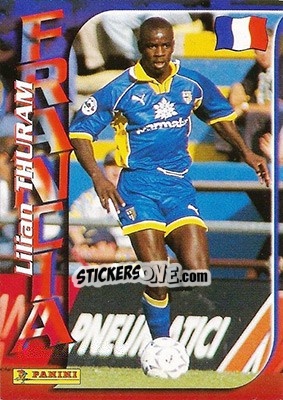 Cromo Lilian Thuram - Azzurri ai Mondiali 1998 n. 62 - Panini