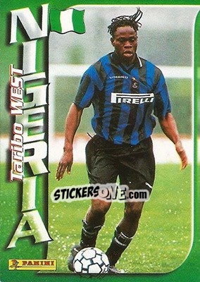 Figurina Taribo West - Azzurri ai Mondiali 1998 n. 64 - Panini