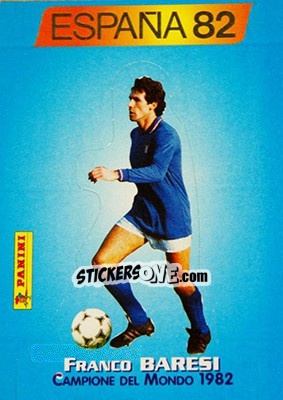 Sticker Franco Baresi - Azzurri ai Mondiali 1998 n. 73 - Panini