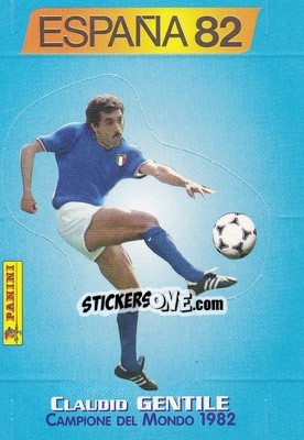 Figurina Claudio Gentile - Azzurri ai Mondiali 1998 n. 77 - Panini