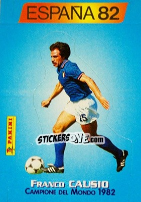 Figurina Franco Causio - Azzurri ai Mondiali 1998 n. 81 - Panini