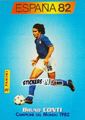 Sticker Bruno Conti - Azzurri ai Mondiali 1998 n. 82 - Panini