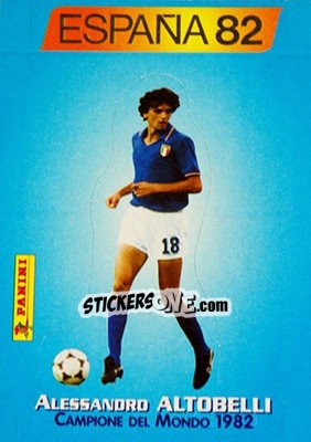 Cromo Alessandro Altobelli - Azzurri ai Mondiali 1998 n. 87 - Panini
