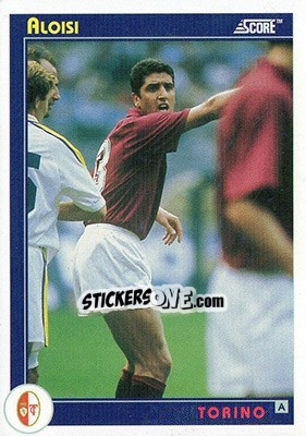 Cromo Aloisi - Italian League 1993 n. 320 - Score