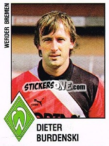 Sticker Dieter Burdenski - German Football Bundesliga 1987-1988 n. 21 - Panini