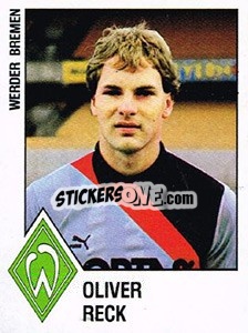 Figurina Oliver Reck - German Football Bundesliga 1987-1988 n. 22 - Panini
