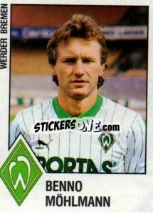 Sticker Benno Mohlmann - German Football Bundesliga 1987-1988 n. 30 - Panini