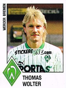 Cromo Thomas Wolter - German Football Bundesliga 1987-1988 n. 32 - Panini