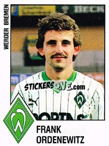 Sticker Frank Ordenewitz - German Football Bundesliga 1987-1988 n. 35 - Panini