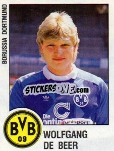 Sticker Wolfgang de Beer - German Football Bundesliga 1987-1988 n. 39 - Panini