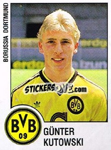 Figurina Gunter Kutowski - German Football Bundesliga 1987-1988 n. 41 - Panini