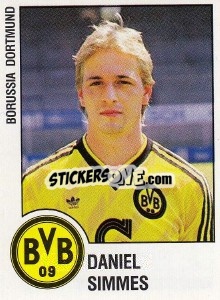 Sticker Daniel Simmes - German Football Bundesliga 1987-1988 n. 54 - Panini