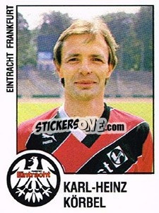 Sticker Karl-Heinz Korbel - German Football Bundesliga 1987-1988 n. 59 - Panini