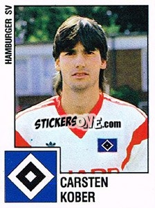 Sticker Carsten Kober - German Football Bundesliga 1987-1988 n. 80 - Panini