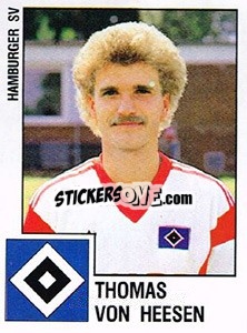 Cromo Thomas von Hessen - German Football Bundesliga 1987-1988 n. 82 - Panini