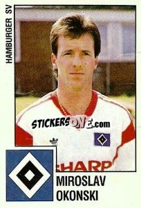 Figurina Miroslav Okonski - German Football Bundesliga 1987-1988 n. 87 - Panini