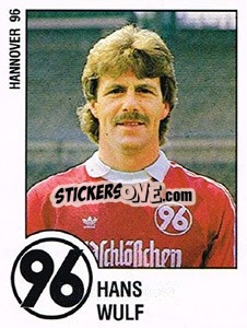 Sticker Hans Wulf - German Football Bundesliga 1987-1988 n. 94 - Panini