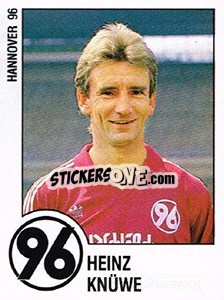 Sticker Heinz Knuwe - German Football Bundesliga 1987-1988 n. 98 - Panini
