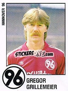 Sticker Gregor Grillmeier - German Football Bundesliga 1987-1988 n. 105 - Panini
