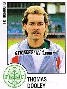Figurina Thomas Dooley - German Football Bundesliga 1987-1988 n. 117 - Panini