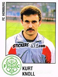 Cromo Kurt Knoll - German Football Bundesliga 1987-1988 n. 123 - Panini