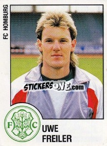 Cromo Uwe Freiler - German Football Bundesliga 1987-1988 n. 124 - Panini