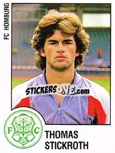 Cromo Thomas Stickroth - German Football Bundesliga 1987-1988 n. 125 - Panini