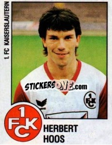 Cromo Herbert Hoos - German Football Bundesliga 1987-1988 n. 134 - Panini