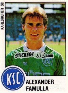 Cromo Alexander Famulla - German Football Bundesliga 1987-1988 n. 147 - Panini