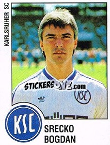 Cromo Srecko Bogdan - German Football Bundesliga 1987-1988 n. 153 - Panini