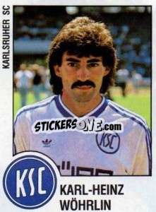 Cromo Karl-Heinz Wohrlin - German Football Bundesliga 1987-1988 n. 154 - Panini