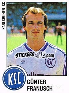 Cromo Gunter Franusch - German Football Bundesliga 1987-1988 n. 155 - Panini